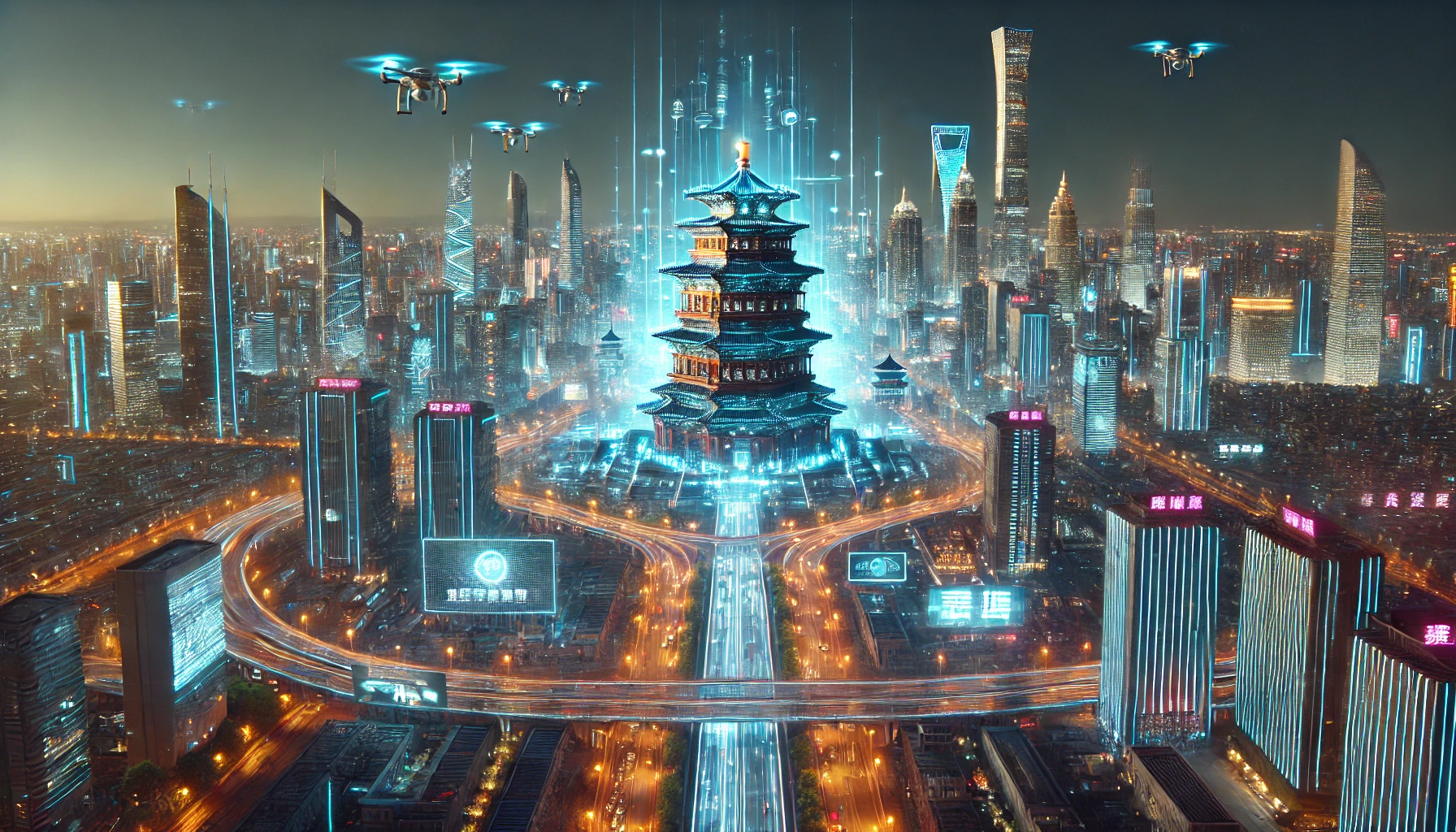Illustration representing China and global strategic competition