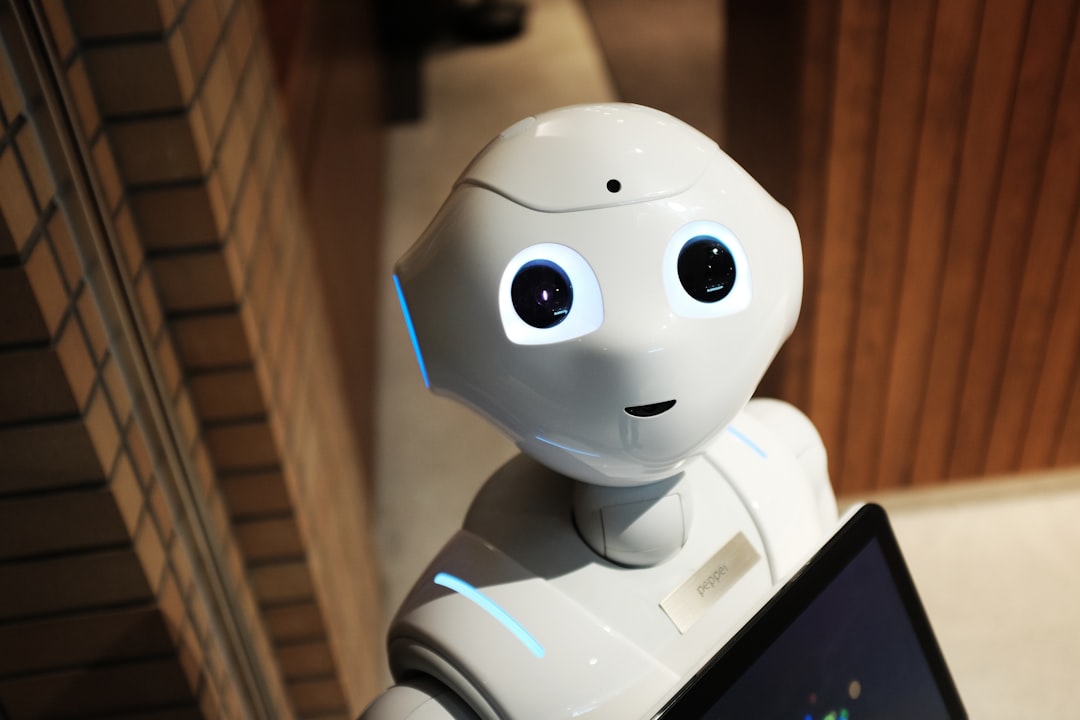 Humanoid robot illustrating the future and risks of artificial intelligence