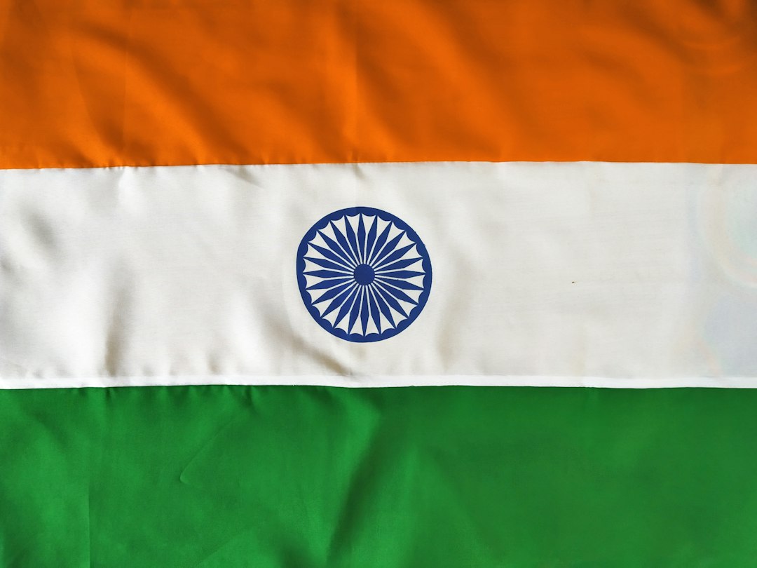 Bright Indian national flag representing the country’s election system and voter-roll review.
