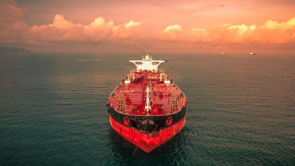 Oil tanker at sea illustrating shipping risks and energy disruption in the Strait of Hormuz