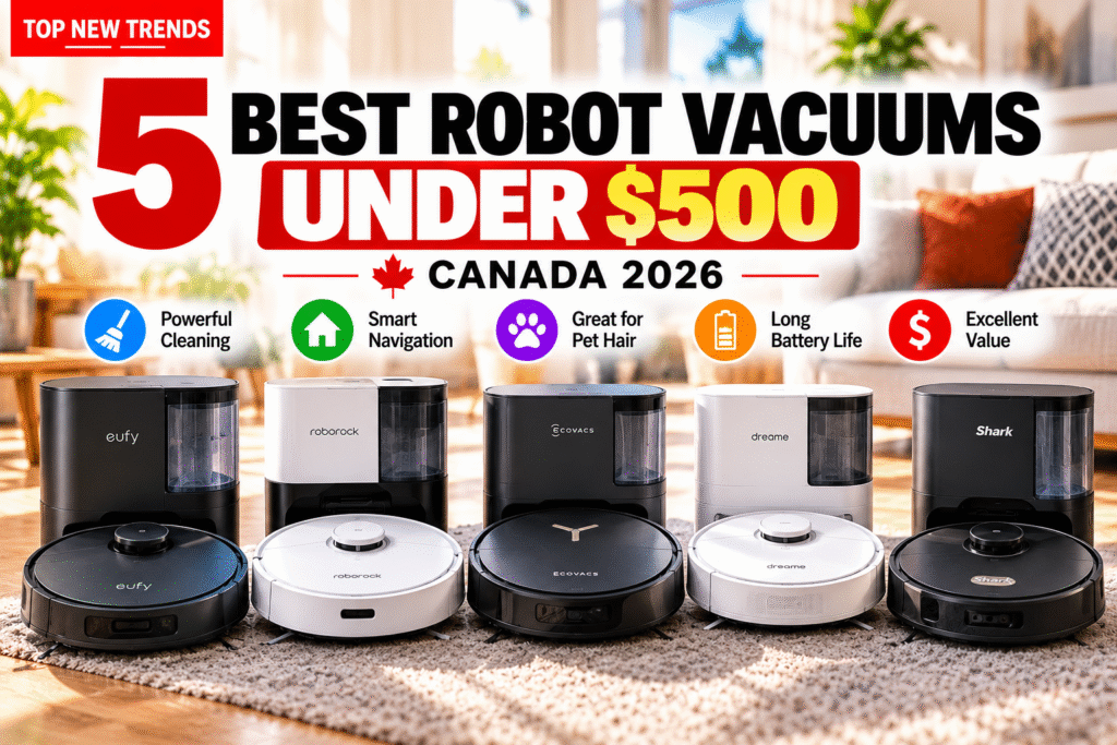 5 best robot vacuums under $500 in Canada for 2026