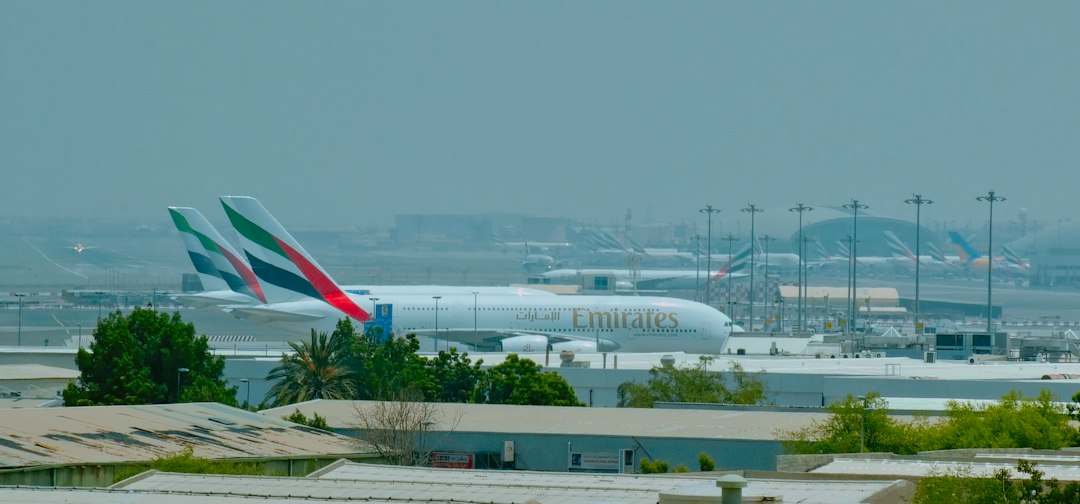 Passenger jet on an airport runway under a bright blue sky, illustrating the Flydubai Flight 1073 investigation
